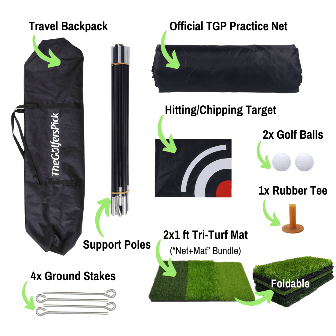 Golf Practice Net for Indoors and Outdoors