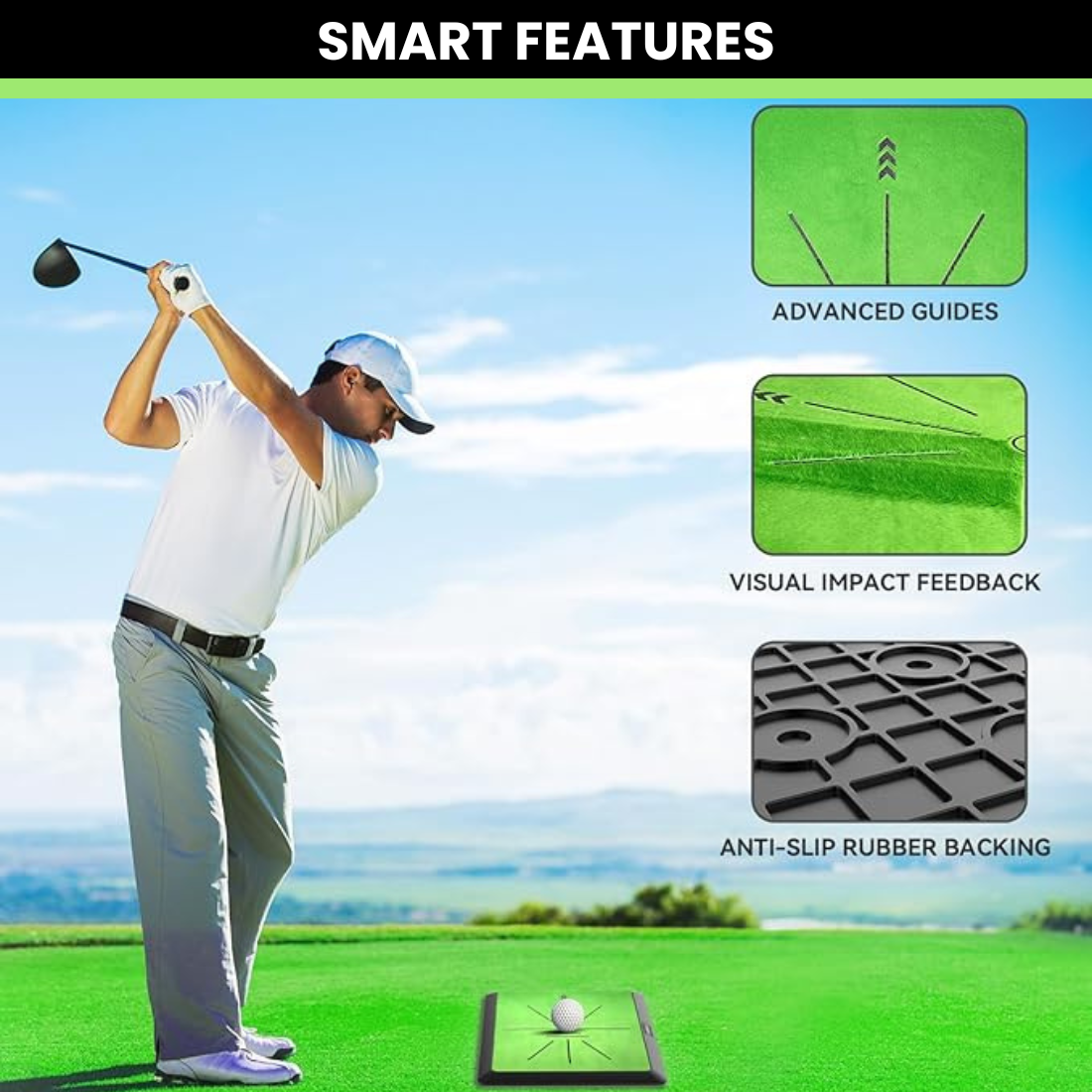 TGP StrikePro Divot Board Swing Path Trainer