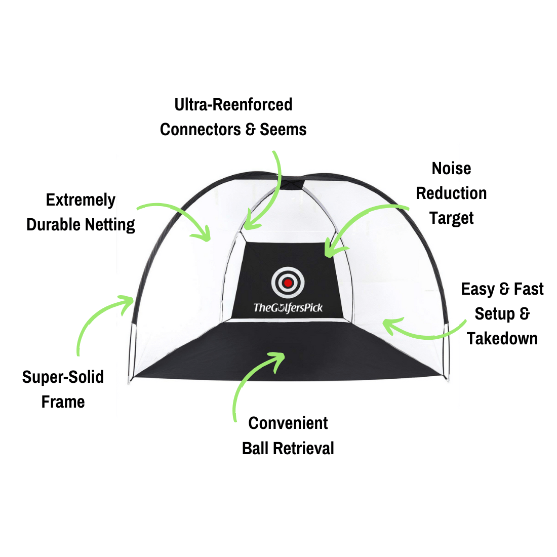 Golf Practice Net for Indoors and Outdoors