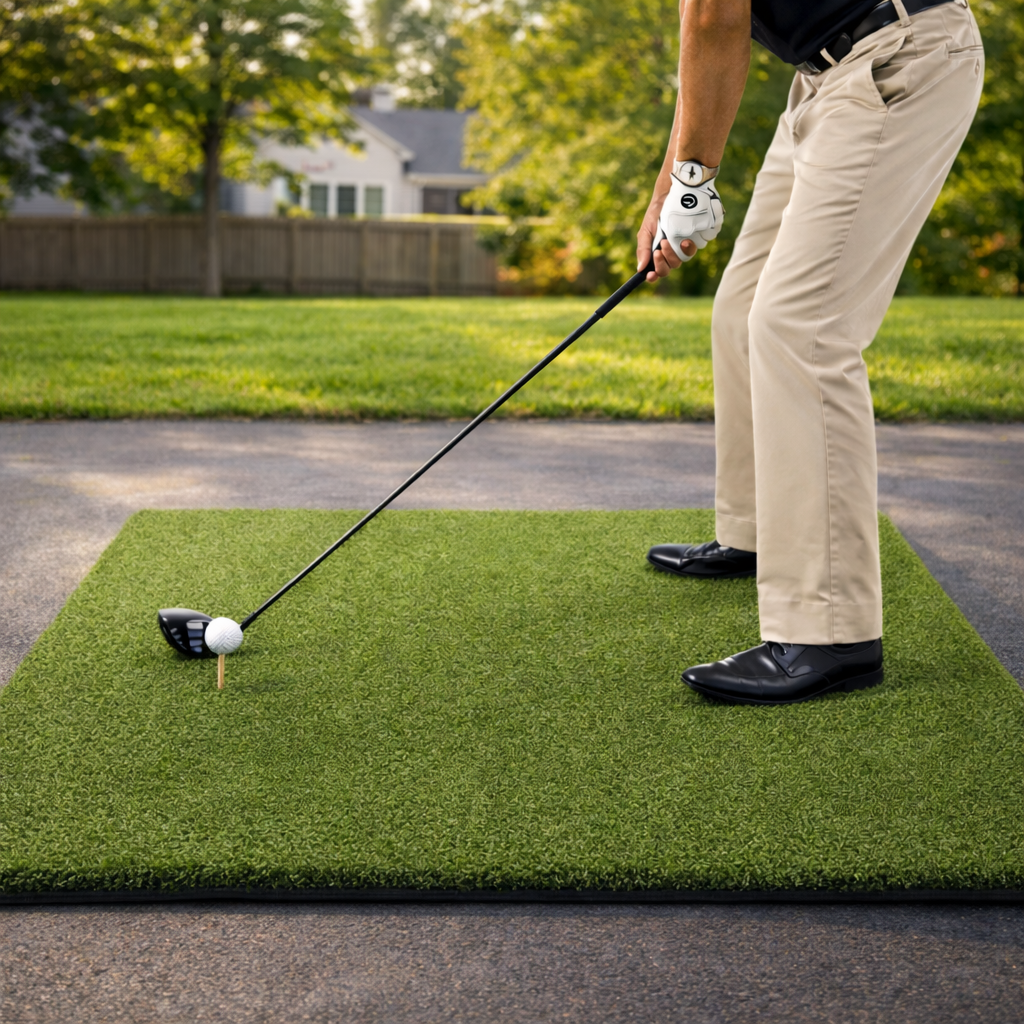 TeeStrike Champ Golf Mat 4'x5' | Tee Turf Golf Mat | The Golfer's Pick