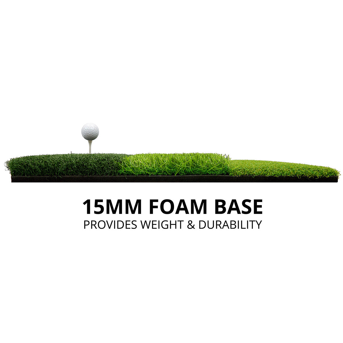 Golf Hitting Practice Mats 2in1 Premium Set | 3'x5' Golf Mat + 1.5'x2.5' Tri-Turf Mat - TheGolfersPick