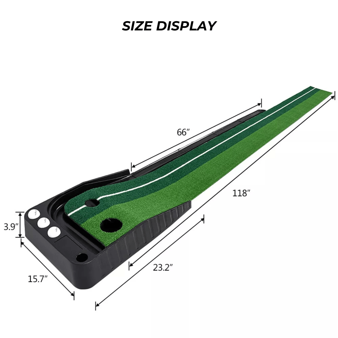 Dual-Speed Pro Putting Green with Auto Ball Return