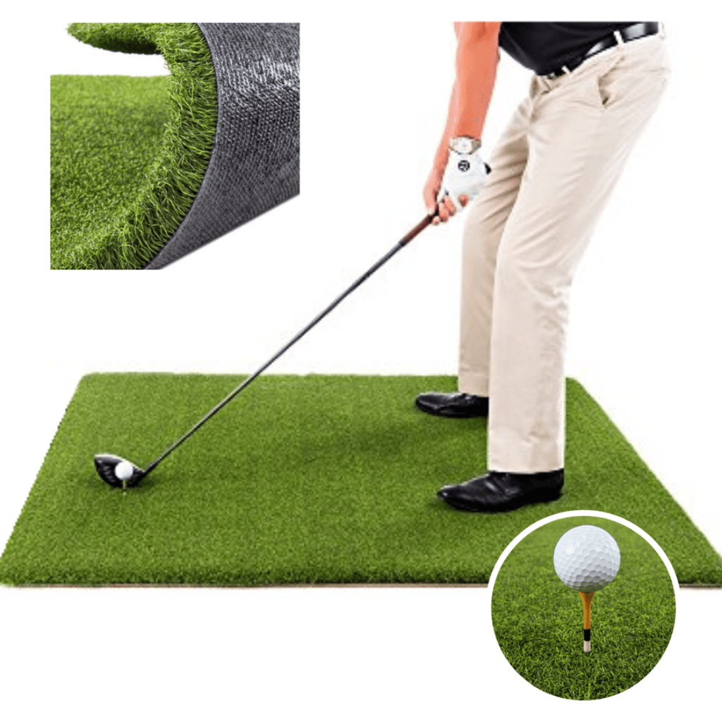 Buy Real Feel Golf Mats Deluxe Rubber Golf Ball Tray - Place Next to Your  Golf Mat