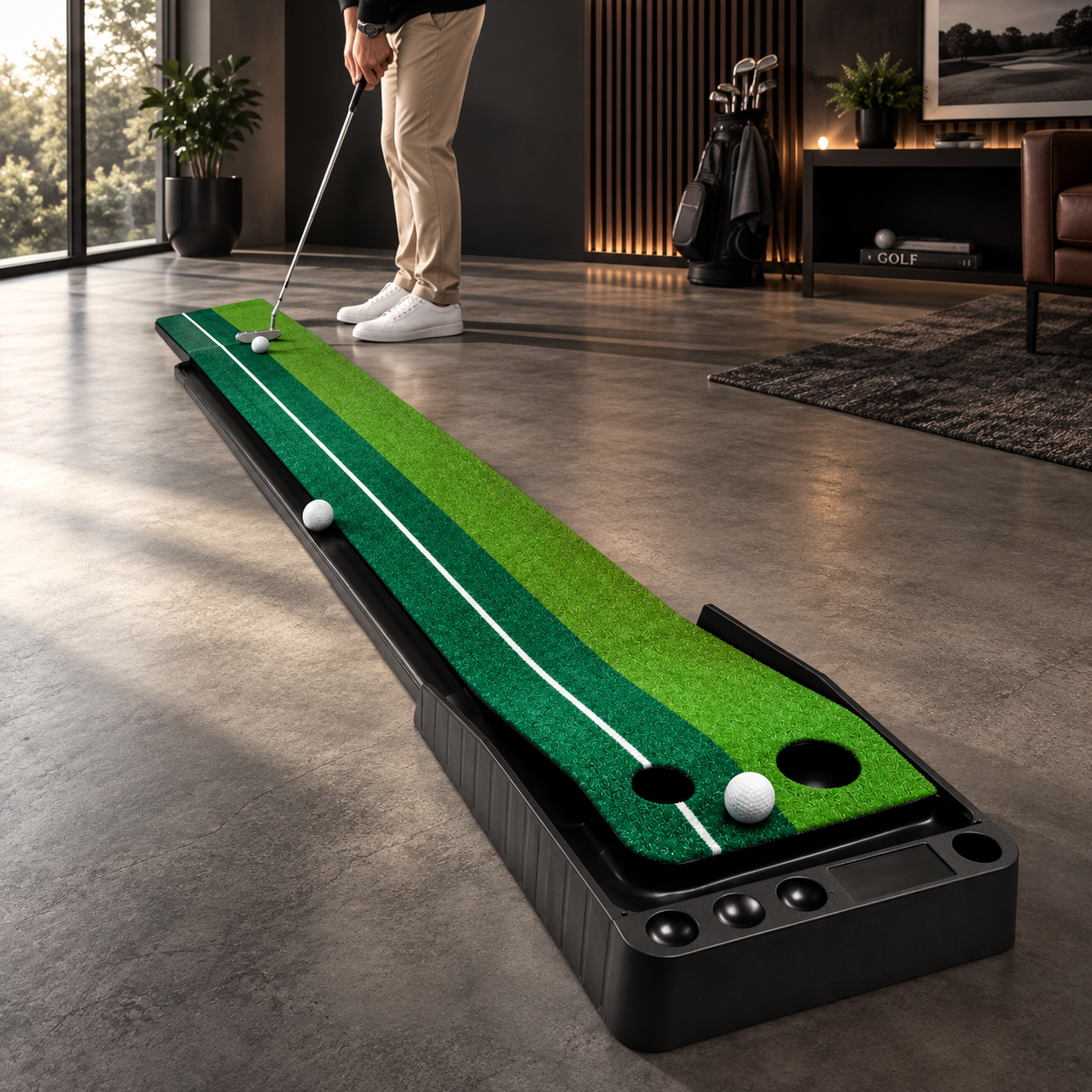 Dual-Speed Pro Putting Green for indoor home practice