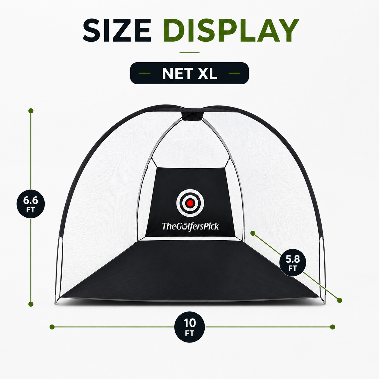 Golf Practice Net for Indoors and Outdoors
