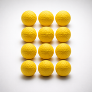 Foam Golf Practice Balls (12 Pack) – Realistic Flight, Reduced Distance, Safe Indoor & Backyard Training