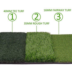 Golf Practice Driving Net for Indoors and Outdoors | Tri-Turf Hitting Mat - TheGolfersPick