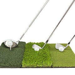 SmartStrike Compact Triple Turf Golf Mat 1'x2' - TheGolfersPick