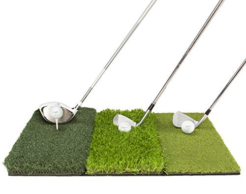 golfguru Golfguru Golf Net, 10x7ft All in 1 Practice Net with XL Tri-Turf  Mat, Impact Target, 10 Balls, 7 Tees, 2 Rubber Carry Bag, for Backyard  Driving Chipping Indoor Black : 